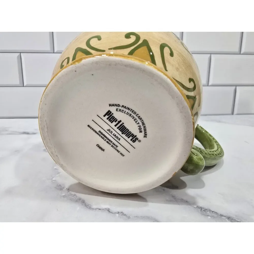 Pier 1 Imports Hand Painted Juliana Coffee Mug - Earthenware